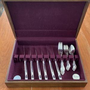 McGraw Silverware Chest and Flatware